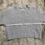 American Eagle Cropped CrewNeck Knit Sweater Gray Size XXS Photo 5
