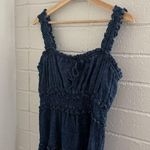 Doen x Gap denim eyelet blue midi dress Size M Photo 3