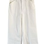 Madewell NWT Pure White Wide Leg Crop Denim High Rise Jeans Women’s Size 31 Photo 1