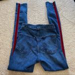 H&M Divided Velour Stripe Denim Skinny Jean Size 4 Photo 6