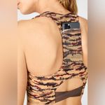 Fabletics On The Go Midi Sports Bra Tank Top Sz Large Tigress Animal Print Photo 4