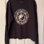 Spiritual Gangster Spititual Gangster Let Your Soul Grey Charcoal Women’s Long Sleeve size Large Photo 4