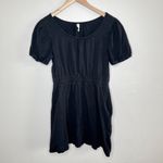 Anthropologie  Daily Practice Black Cap Sleeve Cotton Sleeve Dress M Photo 10