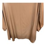 Peach love tan long sleeve shirt dress tunic size large boho minimalist Brown Photo 2