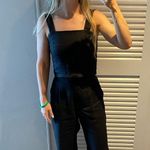 Reformation  Autumn Black Linen Jumpsuit 2 Photo 3