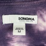Sonoma  Medium Tie Dye T Shirt Dress Crewneck Boho Casual Lounge Jewel Tone Photo 3