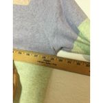 Storia  Color Block Pullover Sweatshirt Pastel Crew Neck Comfy Casual Size S(357) Photo 2