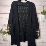 Suzanne Betro Women’s  Embroidered Sleeve Cardigan Large Photo 0