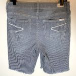 Seven7  SUNSET BERMUDA SHORT 9" Frayed Hem Faded Wash Revitalist Striped 8 Photo 4