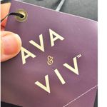 Ava & Viv NWT  Women's Size 3X Black Long Sleeve Rosette Mini A-Line Velvet Dress Photo 5