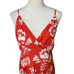 ASOS NEW YAS Red Tropical Floral Maxi Dress Sz XL Beach Coastal Resort Vacation Photo 1