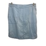 ✨J Jill light Denim Lyocell Tencel Blend Sz XS Skirt Pockets Pull Photo 5