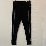 PINK - Victoria's Secret Victoria’s Secret PINK NWTYoga Jogger Pants Black with White Piping Women.S (K8! Photo 3