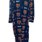 NFL Chicago Bears Football Onsie Footed Soft Fleece Unisex Pajamas Photo 0
