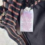 Xhilaration Orange and Black Metallic Striped Bikini Cut Out Top Size Small Photo 7