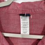 Patagonia Organic Cotton Red Pink Chambray Button Up Shirt Women's 6 Long Sleeve Photo 3