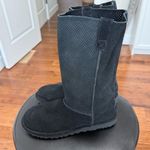 UGG  Classic Black Unlined Perforated Tall Boot size 7 Photo 0
