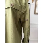 Joan Rivers  Ivy Moss Green Split Neck Collar Long Sleeve Popover Shirt S Photo 4