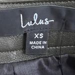 Lulus NWT Olive Green Vegan Leather Mini Skirt Size XS Photo 4