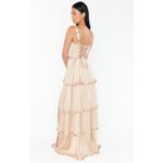 Show Me Your Mumu  Lady Corset Dress in Champagne Luxe Satin XS NWT Photo 6