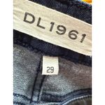 DL1961  Denim Coated Faux Leather Dark Wash Moto Florence Skinny Jeans Size 29 Photo 5