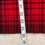 Ann Taylor mock neck red black plaid cotton blend sweater classic holiday top L Photo 8