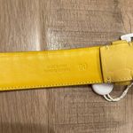 Maison Margiela Crocodile Print leather belt yellow Made in Italy size 90 NWT Photo 3