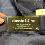 Alfred Dunner Navy Pants with Floral Embroidery Blue Size XL Photo 2