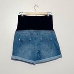 Time And Tru Maternity Full Panel Shorts Size M (8-10) EUC Photo 1