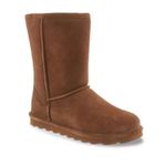 BEARPAW  Cognac Brown Elle Short Boot Boots Suede Sherpa Ugg Sherpa Warm Winter Photo 0