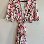 Show Me Your Mumu  Garden Of Blooms Brie Robe Kimono Cover Pink Floral Loungewear Photo 1