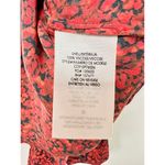 Alice + Olivia  Tammy Mandarin-Collar Button-Down Shirt With Removable Tie Red M Photo 3