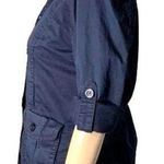 J.Crew  Womens Jacket Coat Chino Khaki Casual Stretch Lightweight Navy Blue Small Photo 1