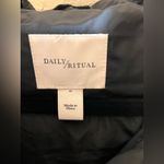 Daily Ritual Black Quilted Puffer Jacket M Size M Photo 1
