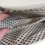 Steve Madden White Faux Leather Envelope Snap Button Clutch Women Photo 6