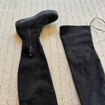 Stuart Weitzman Black Suede Over The Knee Platform 'Playtime' Boots | size 6.5 Photo 5
