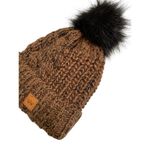 Panache Women's  Brown Beanie with Pom Pom Photo 2