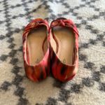 Self Esteem Peep Toe Flats 7.5M Multicolor Twist Knot Ballet Y2K Aesthetic Photo 2