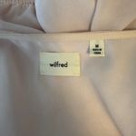 Wilfred Aritzia Wistful V Neck Sheer Long Balloon Sleeve Smocked Top Pink Medium Photo 5