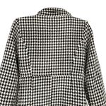 bitten by Sarah Jessica Parker Houndstooth Coat Black White Size Medium Photo 5