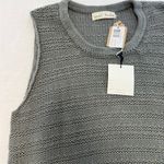 NWT Wol hide Stone Vest Tank Woman M/L Gray Knit Top Pima Cotton Linen Cozy Size L Photo 10