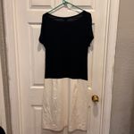 DKNY NWT Donna Karan New York Blue & White Dress Size 14 Career Casual Pockets Photo 5