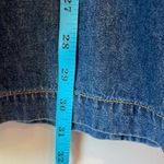 Erika & Co Fall Autumn Leaves Button Down Denim Shirt 1X Blue Photo 6