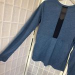 Smartwool Blue Preppy Gorpcore Hiking Intraknit Merino Wool BaseLayer Top Sz Med Photo 2