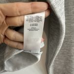 Aritzia  TNA Gray Waffle Knit Long Sleeve Crop Top Medium Athleisure Cozy Minimal Photo 4