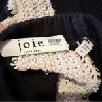 Joie  Chadsey‎ Striped Pullover Sweater Black White Chunky Knit Women’s Sz M Photo 4