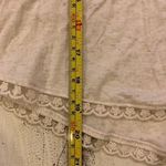 Mauve Sheer Lace and Knit Accent T Shirt Size M Photo 4