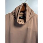 ZARA Sleeveless Turtleneck Bodysuit Top M Ribbed Knit One Piece Tank Suit Brown Photo 5