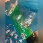 NWT Narianna Corset Back Strapless Blue Tulle Babydoll Dress M Green Size M Photo 10