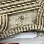 Nike Air Force 1 sneakers white red casual collegiate women’s size 7.5 Photo 7